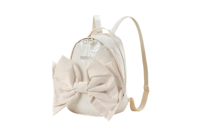 PUMA Bow Suede Backpack Whisper White