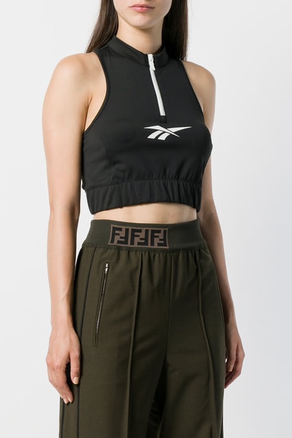 Reebok Cropped Logo Tank Black