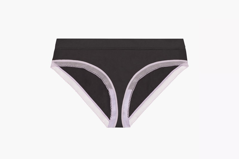 Rihanna Savage X Fenty Lingerie Mid-Rise Stretch Microfiber Bikini Caviar Black Purple Lilac