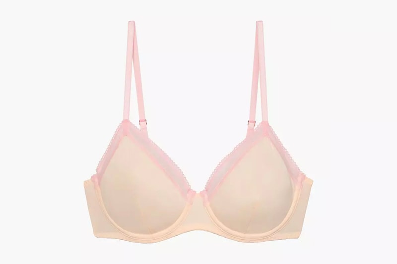 Rihanna Savage X Fenty Lingerie Lightweight Microfiber Demi Cup Bra Dusty Peach