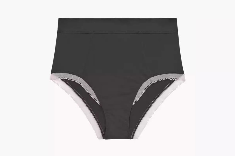 Rihanna Savage X Fenty Lingerie Stretch Microfiber High-Waist Brief Black Caviar Purple