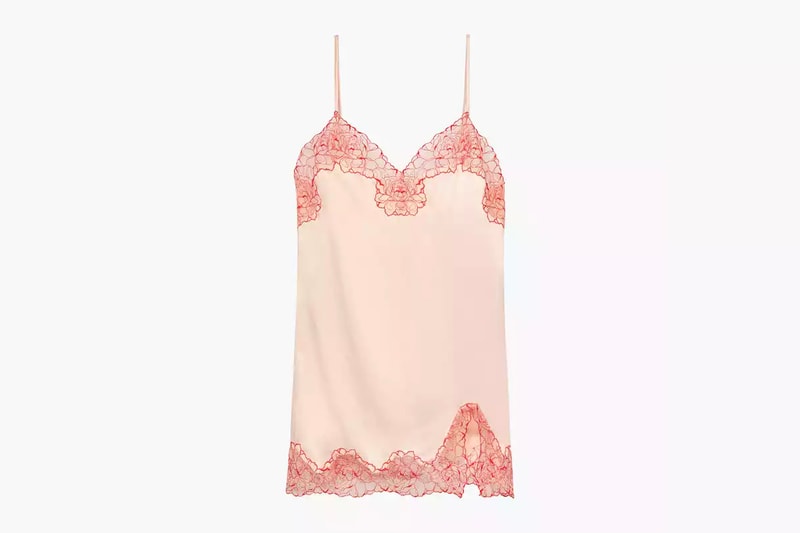 Rihanna Savage X Fenty Lingerie Lace Slip Dusty Peach
