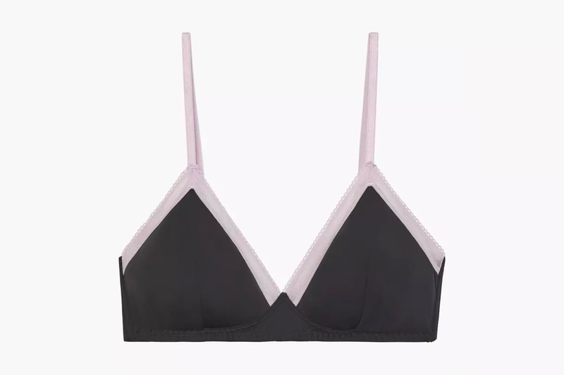 Rihanna Savage X Fenty Lingerie Lightweight Microfiber Bralette Black Caviar Purple Lilac