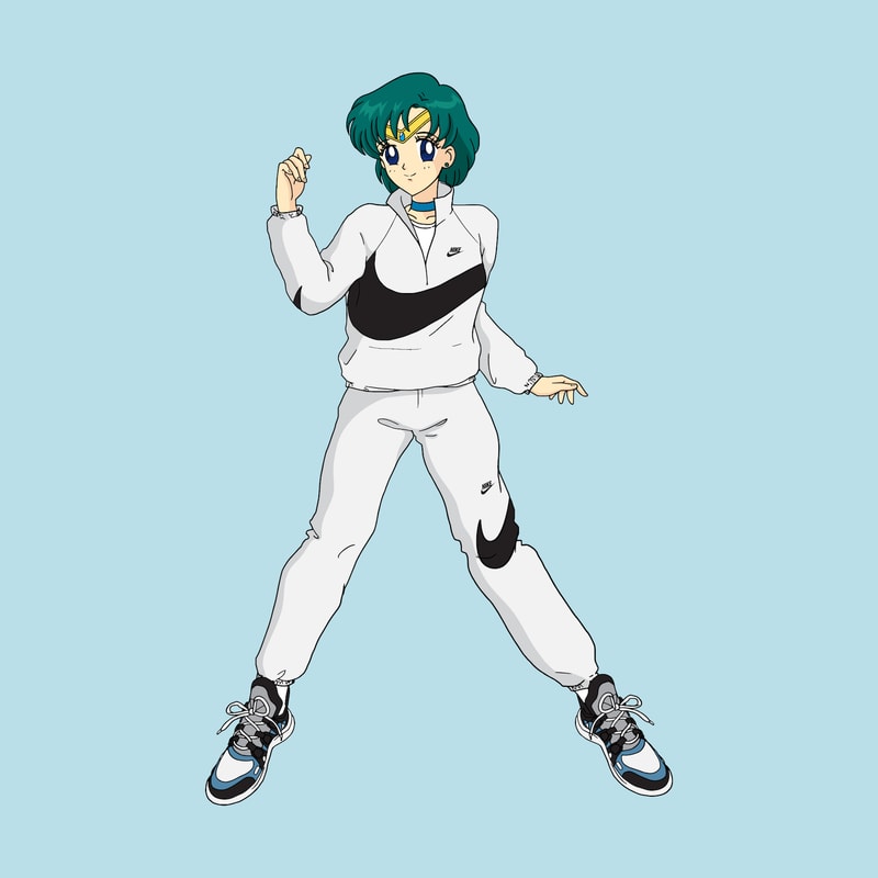 Sailor Moon Character Streetwear Illustrations Louis Vuitton Sneaker Balenciaga Nike Drawings Gucci YEEZY