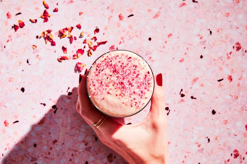 Starbucks Canada Iced Blossoming Rose Tea Latte Matcha Rooibos Black Tea