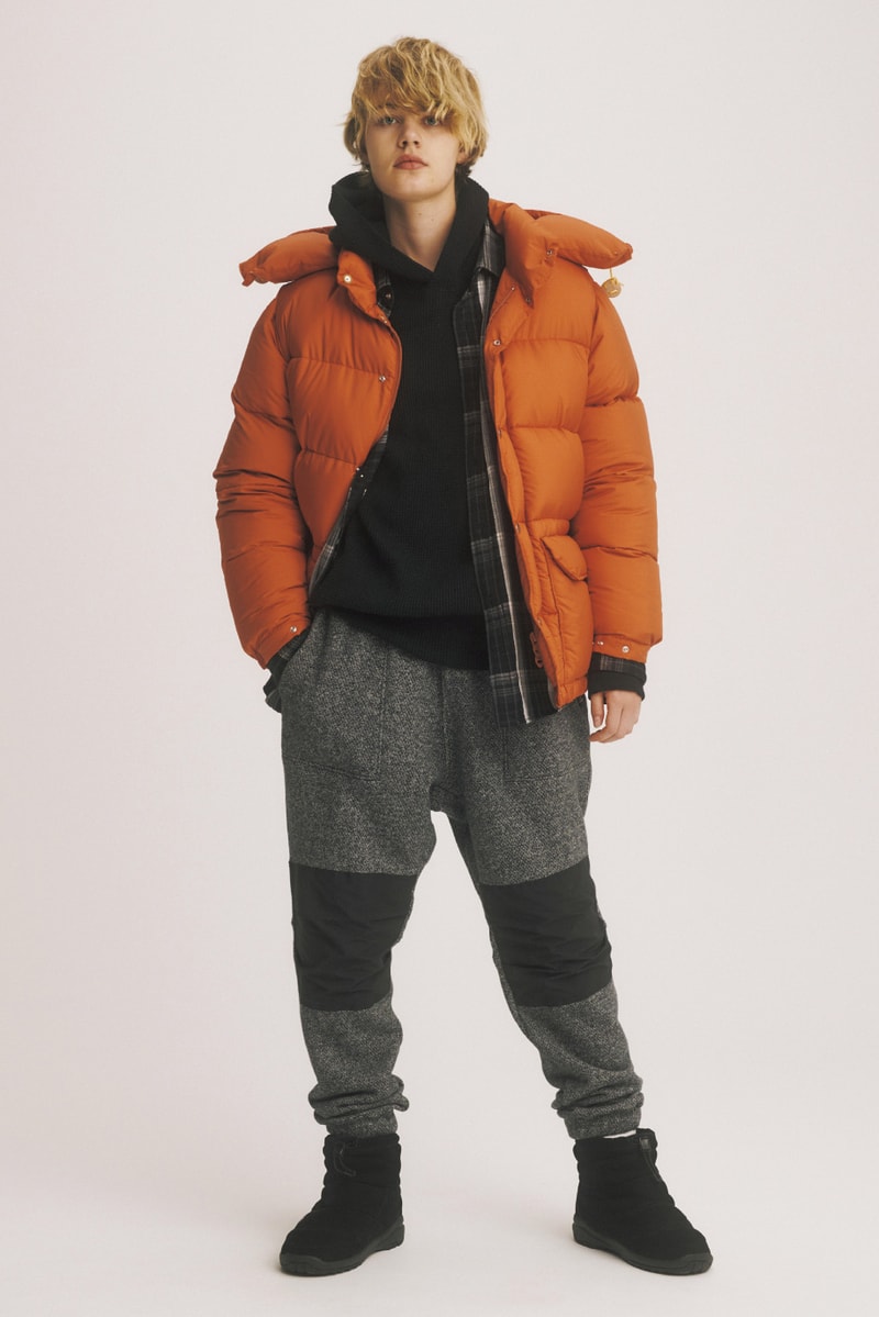 the north face purple label fall winter lookbook nanamica shearling parkas puffer jackets japanese fashion