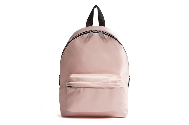 Tommy Jeans Logo Tape Satin Mini Backpack Rose Cloud pink Pumice Stone Grey