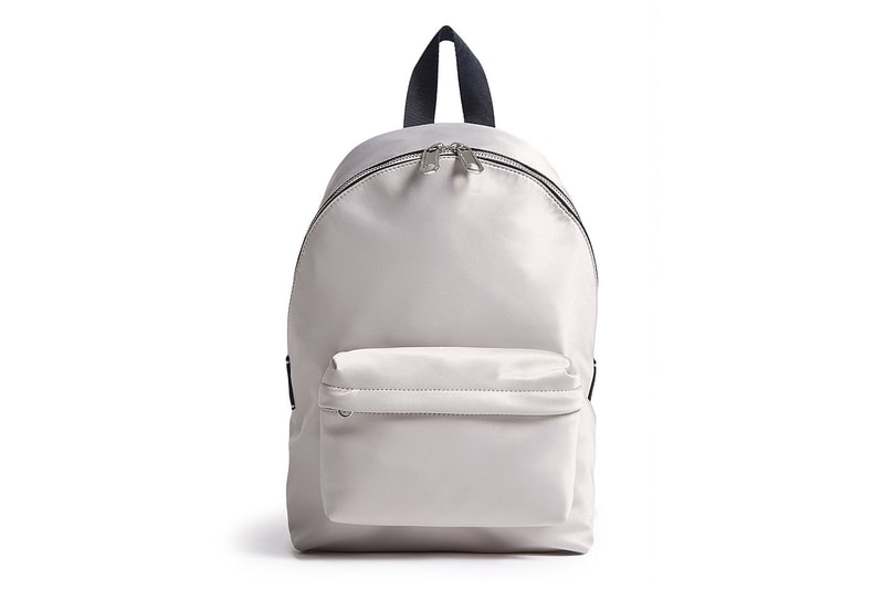 Tommy Jeans Logo Tape Satin Mini Backpack Rose Cloud pink Pumice Stone Grey