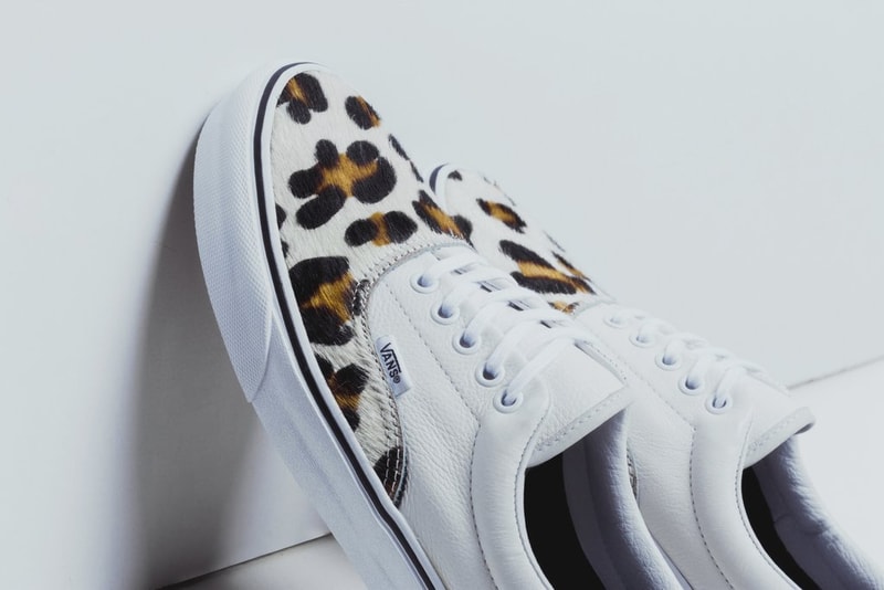 Vans "Calf Hair" Pack Sk8-Hi, Slip-On and Era Leopard Print Checkered Texture Hair Brown White Black