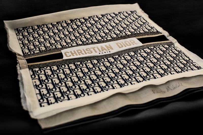 Dior Book Tote Embroidered Oblique Canvas Navy