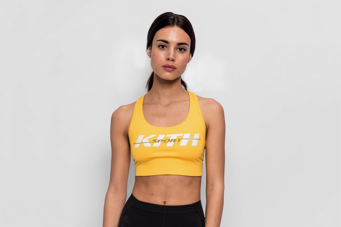 Kith Women's Activewear Collection Brie Sports Bra Yellow