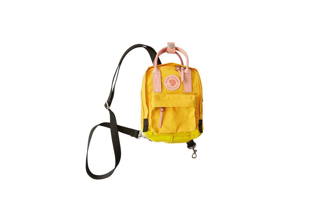 Acne Studios x Fjallraven Collaboration Collection Lookbook T-shirt Yellow Kanken Backpack Deep Orange Clutch Blue