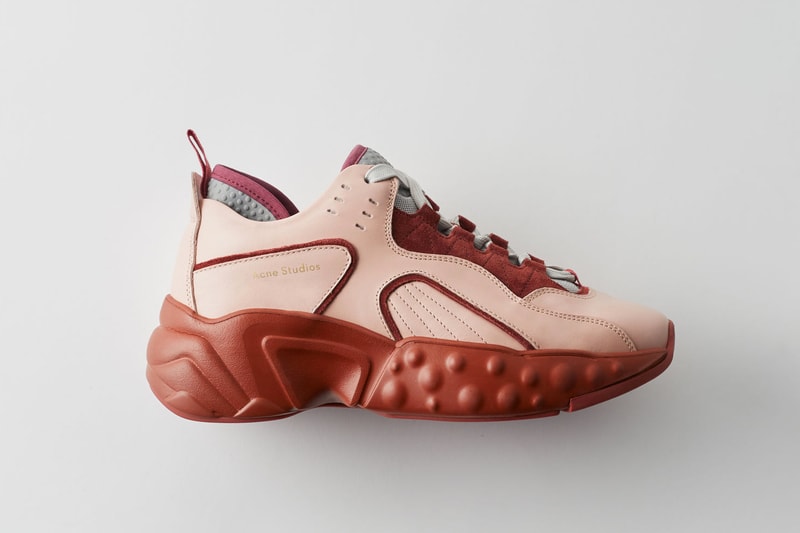 Acne Studios Manhattan Sneakers Chunky Shoe Pink Red Turquoise Blue White
