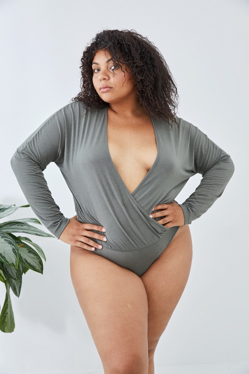 American Apparel Mixed Modal Basic Collection Underwear Grey Pink Sportsbra Sweater Sweatpants