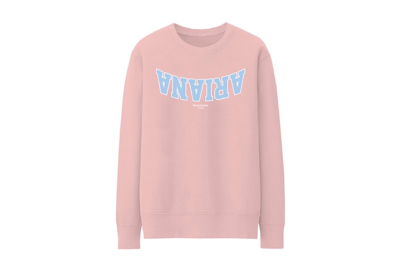 Ariana Grande x NICOPANDA 'Sweetener' Merch Hoodie Exclusive Album Merchandise Collection Pink Blue