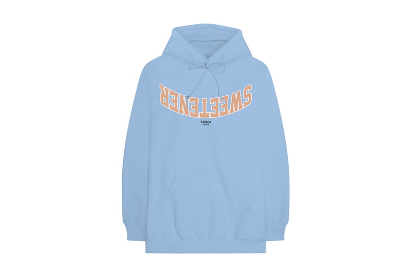Ariana Grande x NICOPANDA 'Sweetener' Merch Hoodie Exclusive Album Merchandise Collection Pink Blue