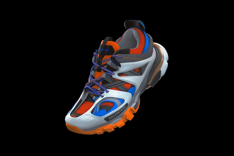 Balenciaga Track Sneaker Orange White Grey Blue