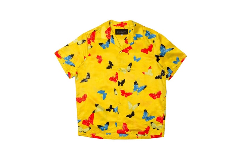 Bianca Chandon Vintage Silk Shirt Yellow