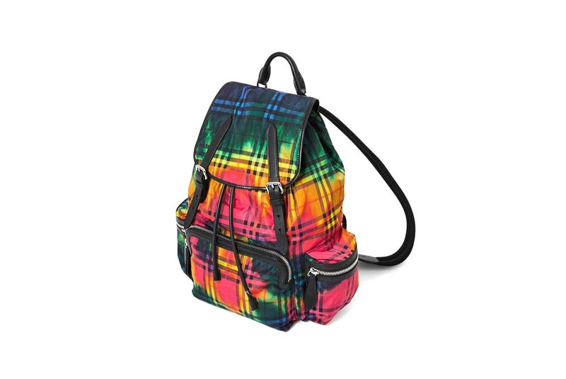 Burberry Large Rucksack Vintage Check Tie Dye Rainbow