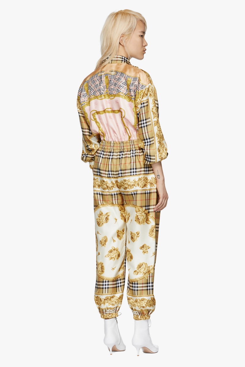 Burberry Yellow Nova Check Jumpsuit Retro Vintage