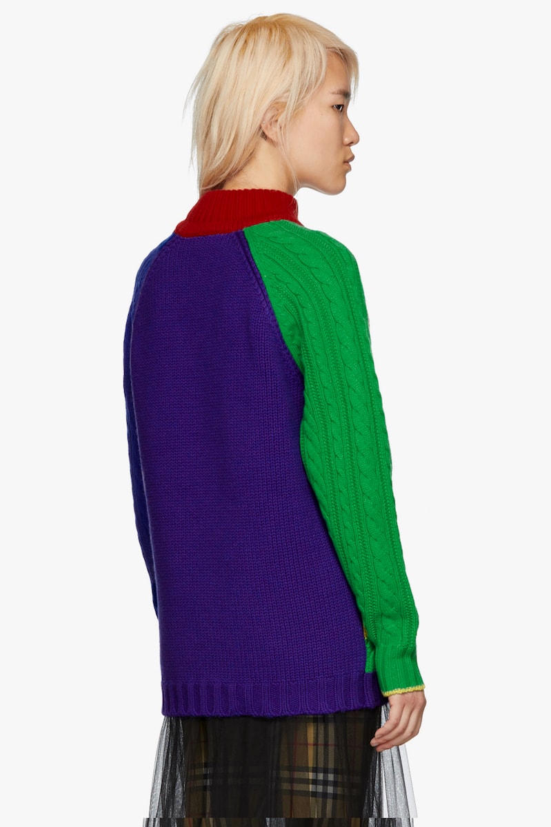 Burberry Rainbow Collection New Arrivals Vest Knit Color Pattern Logo Pieces