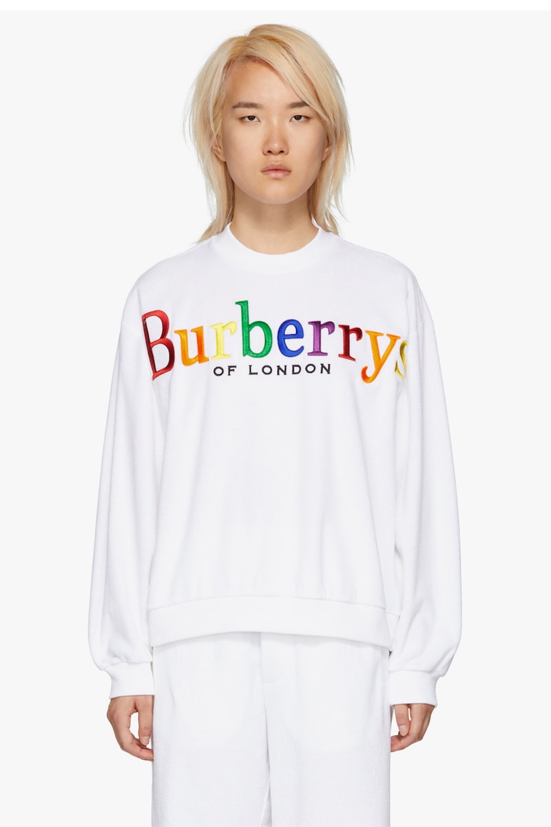 Burberry Rainbow Collection New Arrivals Vest Knit Color Pattern Logo Pieces