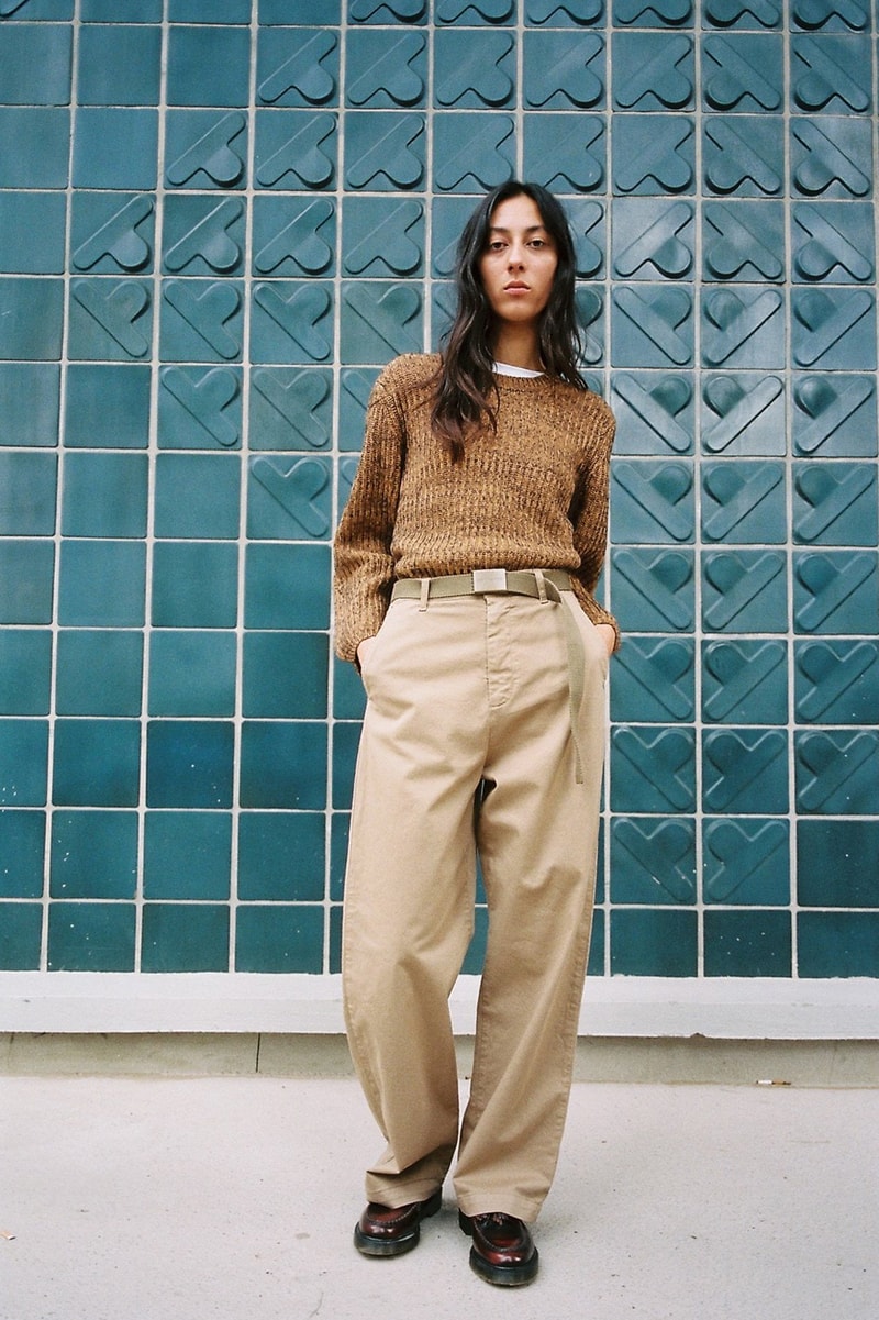 Carhartt WIP Fall/Winter 2018 Collection Lookbook Sweater Brown Pants Tan