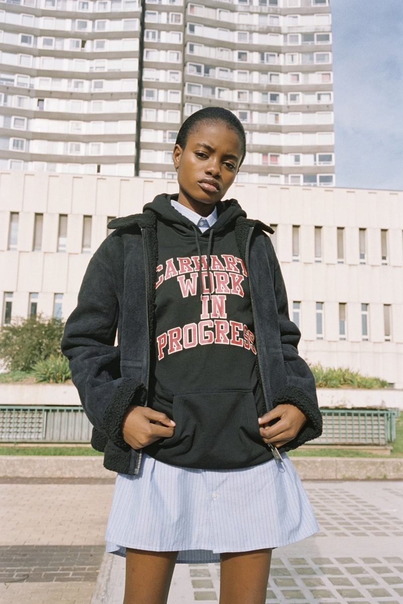 Carhartt WIP Fall/Winter 2018 Collection Lookbook Logo Hoodie Black Red