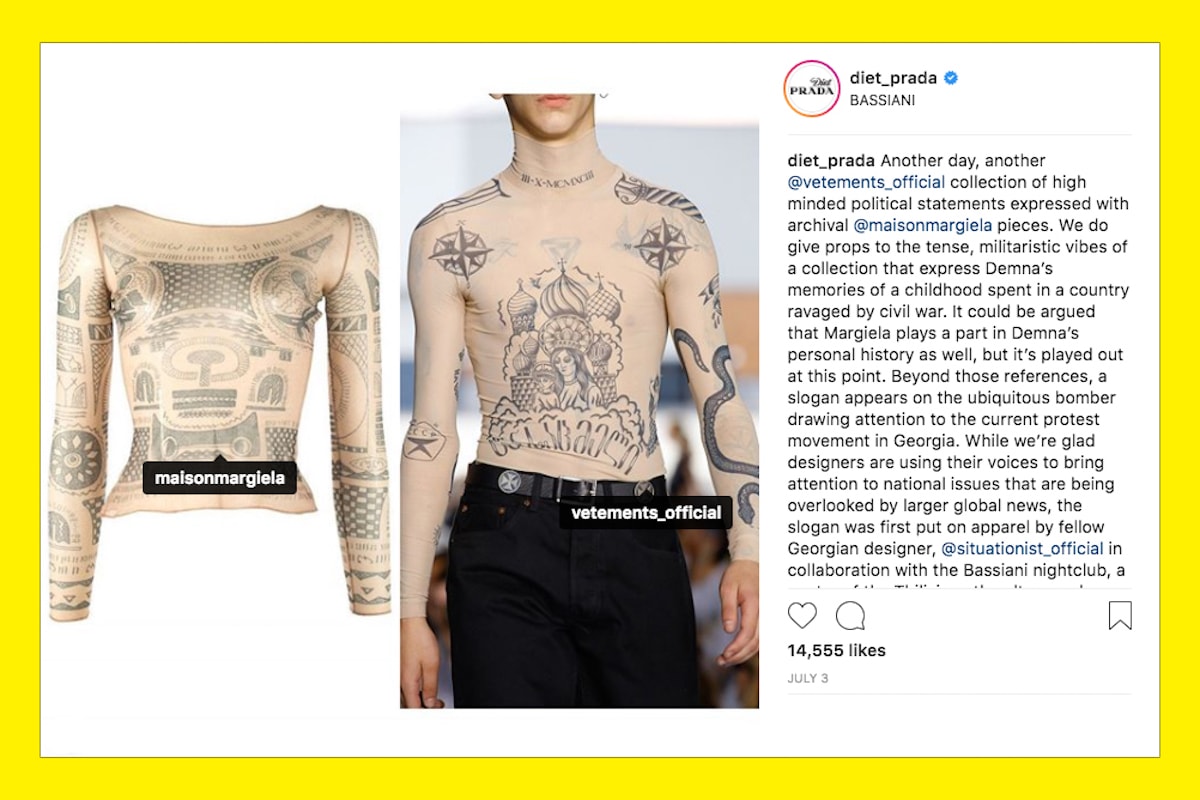 Diet Prada Instagram Account Review FashionistaCon Panel Copying Fashion Law Skeptic