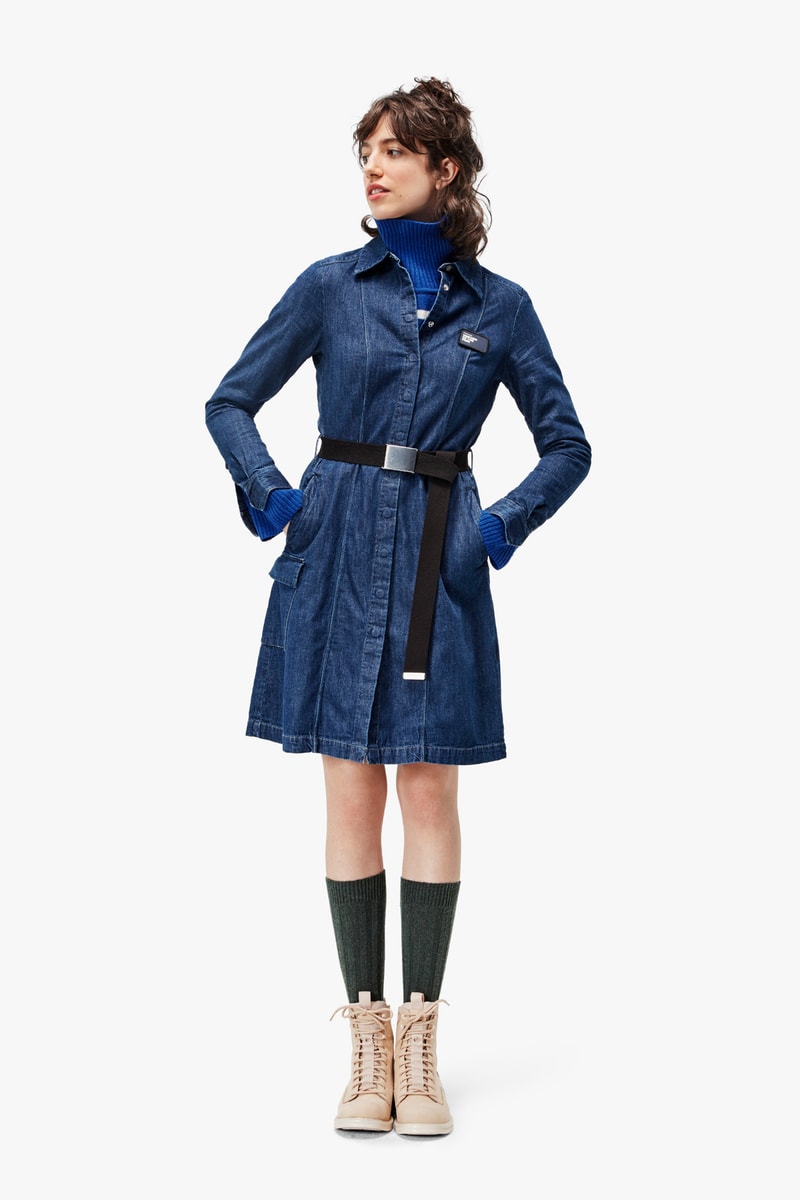 G-Star RAW Fall/Winter 2018 Lookbook Denim Dress Blue