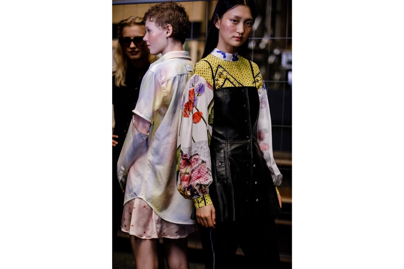 GANNI Copenhagen Fashion Week Backstage Spring Summer 2019 SS19 Top White Yellow Bustier Black