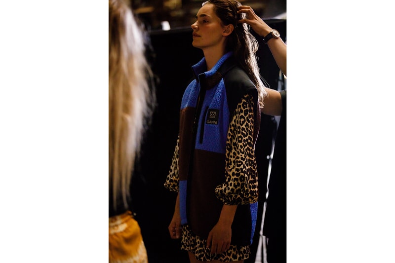 GANNI Copenhagen Fashion Week Backstage Spring Summer 2019 SS19 Vest Black Blue