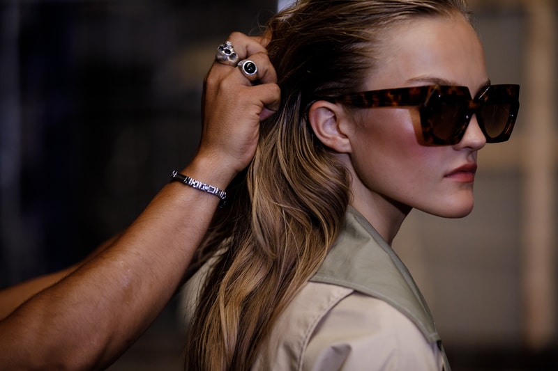 GANNI Copenhagen Fashion Week Backstage Spring Summer 2019 SS19 Sunglasses Brown