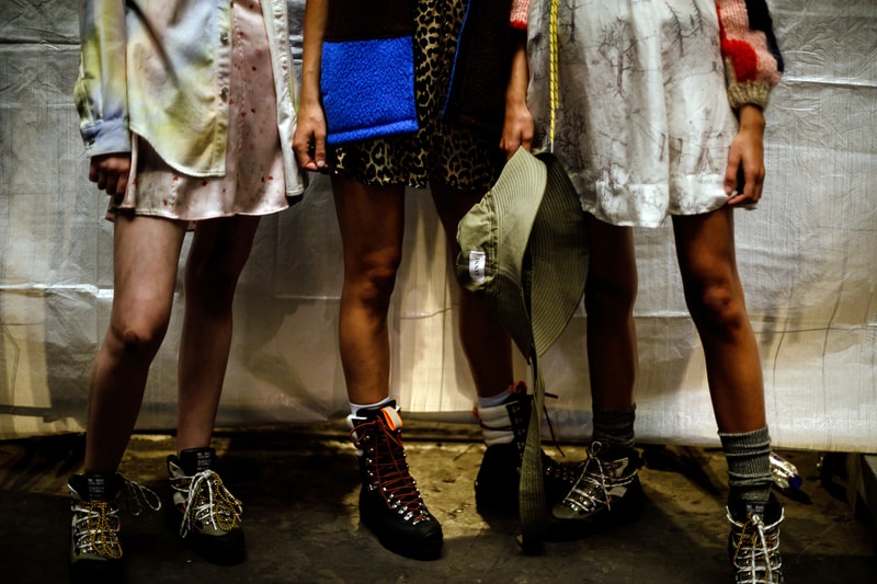 GANNI Copenhagen Fashion Week Backstage Spring Summer 2019 SS19 Silk Slip Dress Pink Leopard