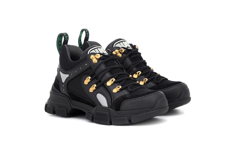 Gucci Flashtrek Leather Sneaker Black