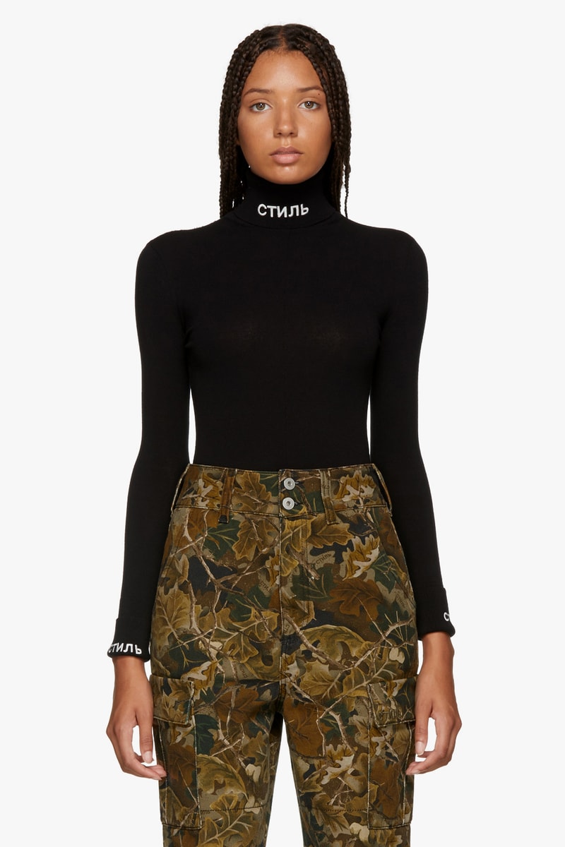 Heron Preston Fall Winter 2018 Collection Fashion SSENSE Hoodie T-Shirt Print Graphic Black Streetwear