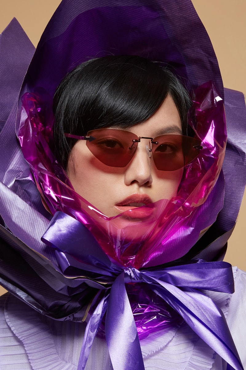 Karen Walker Sunglasses Capsule Collection Heartache Aubergine