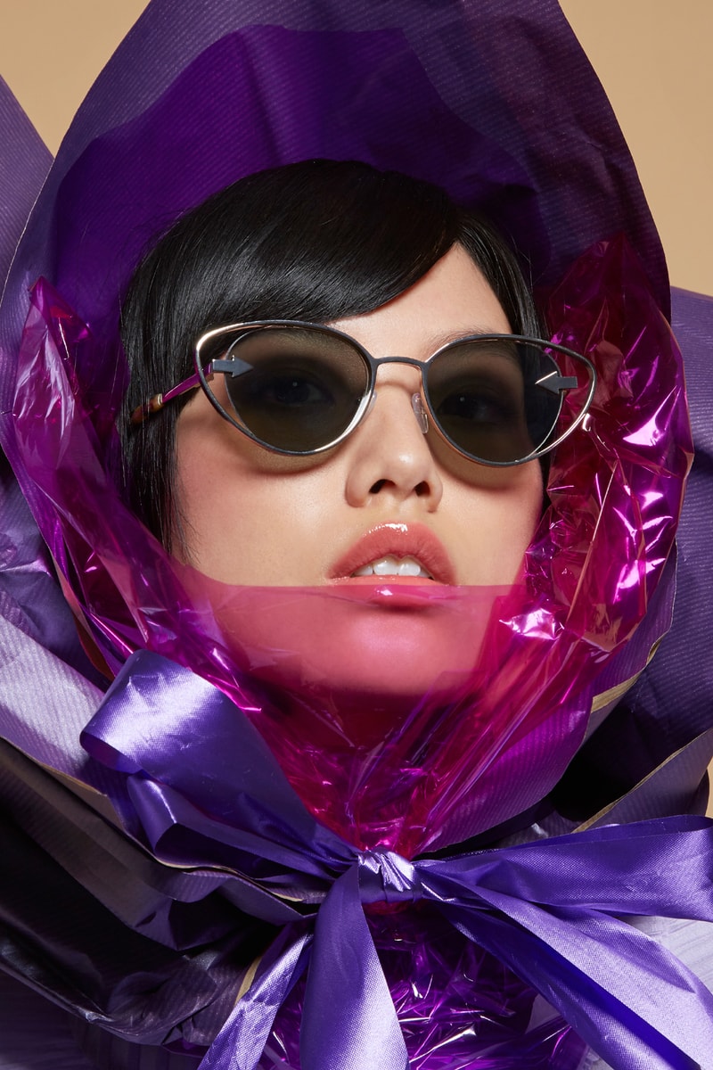Karen Walker Sunglasses Capsule Collection Kissy Kissy Gold With Crazy Tort