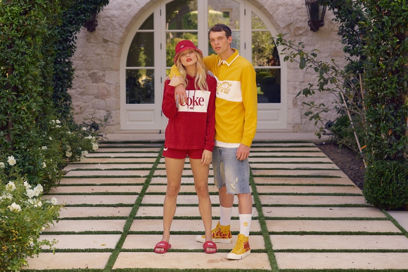 KITH x Coca Cola 2018 Collection Long Sleeve Shirt Converse Chuck Taylor '70 Yellow Hat Red