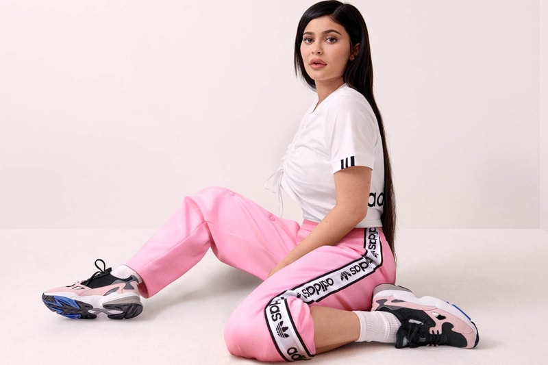Kylie Jenner adidas Originals Falcon Dorf Pink