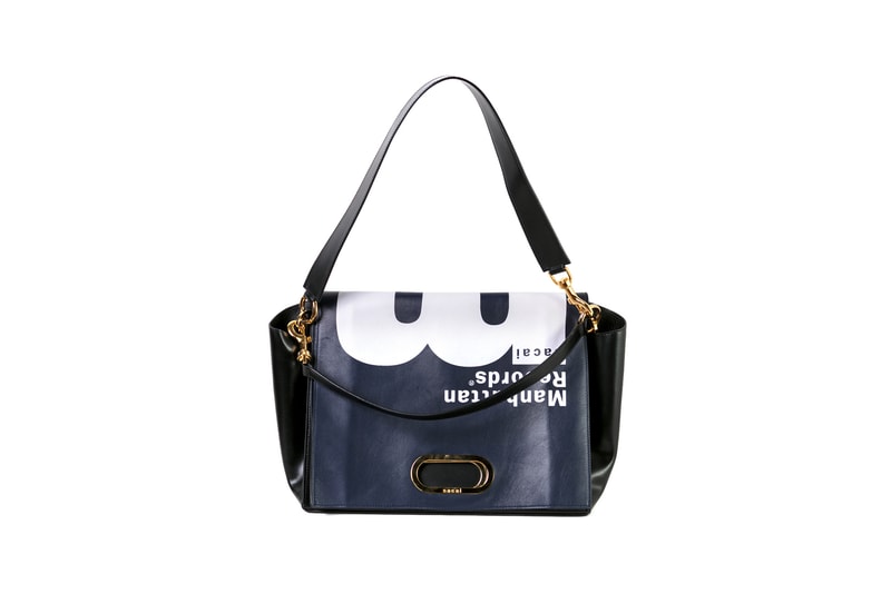 Manhattan Records x Sacai Leather Handbag Navy Blue