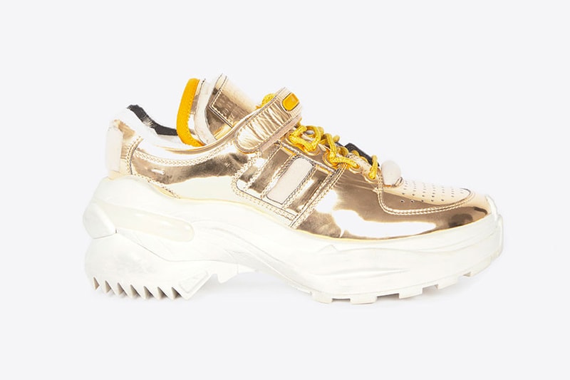 Maison Margiela's New Retro Fit Sneaker Debut John Galliano Chunky Trainer Shoe Blue Red Silver White Black