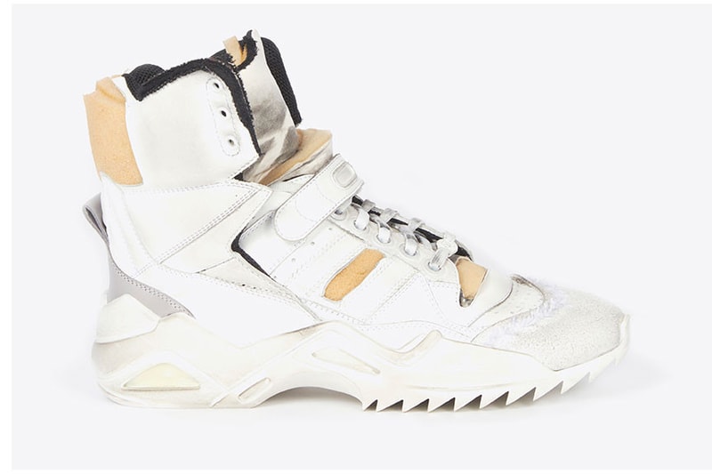 Maison Margiela's New Retro Fit Sneaker Debut John Galliano Chunky Trainer Shoe Blue Red Silver White Black