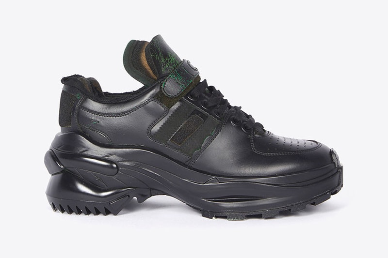 Maison Margiela's New Retro Fit Sneaker Debut John Galliano Chunky Trainer Shoe Blue Red Silver White Black