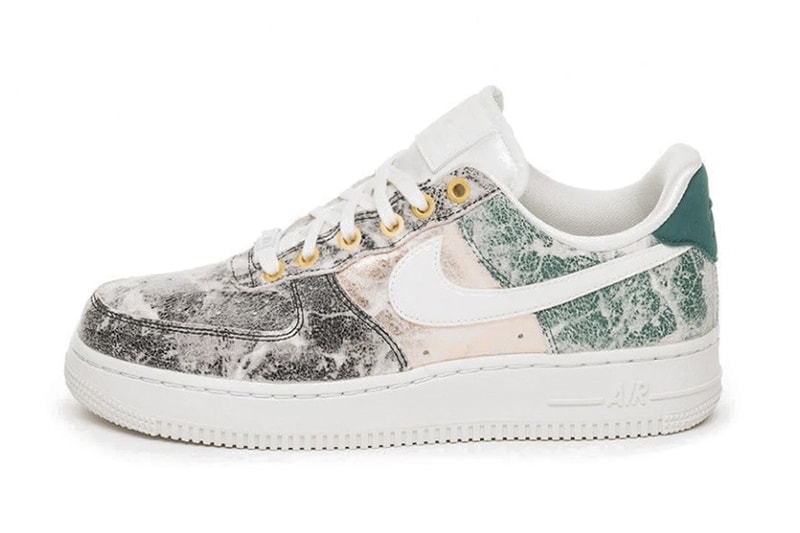 Nike Air Force 1 Metallic Crushed Metal Color Print