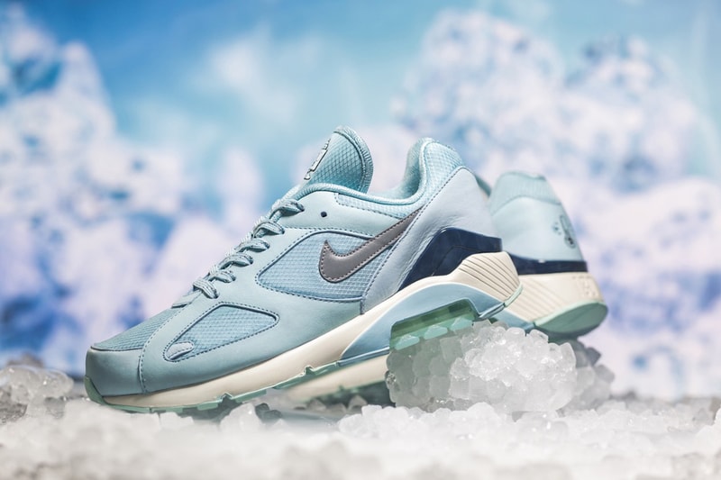 Nike Air Max 180 Fire and  Ice Pack Retro Sneaker Blue Black Red