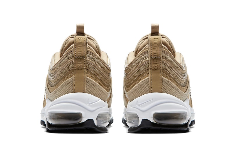 Nike Air Max 97 Sneaker Wheat Gold Studded Trainer Runner Shoe Popular Sporty Minimal