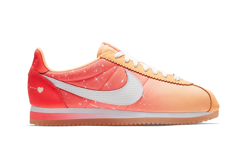 Nike Qixi Chinese Valentine's Day Cortez Classic Nylon Couple Peach Pink Heart