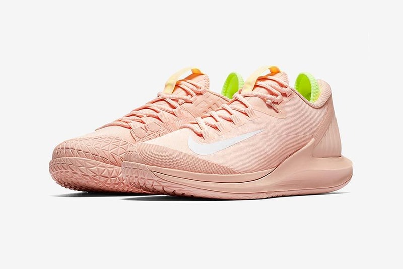 nikecourt nike air zoom zero peach tennis us open pastel