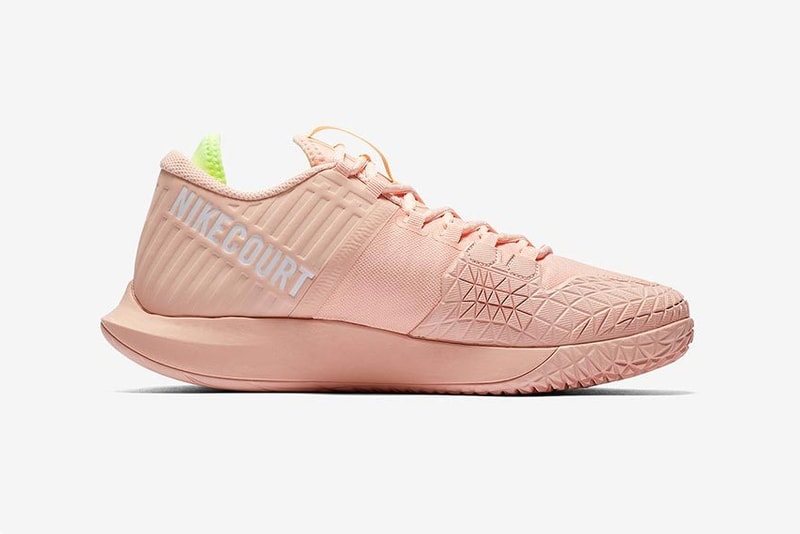 nikecourt nike air zoom zero peach tennis us open pastel